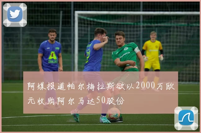 阿媒报道帕尔梅拉斯欲以2000万欧元收购阿尔马达50股份